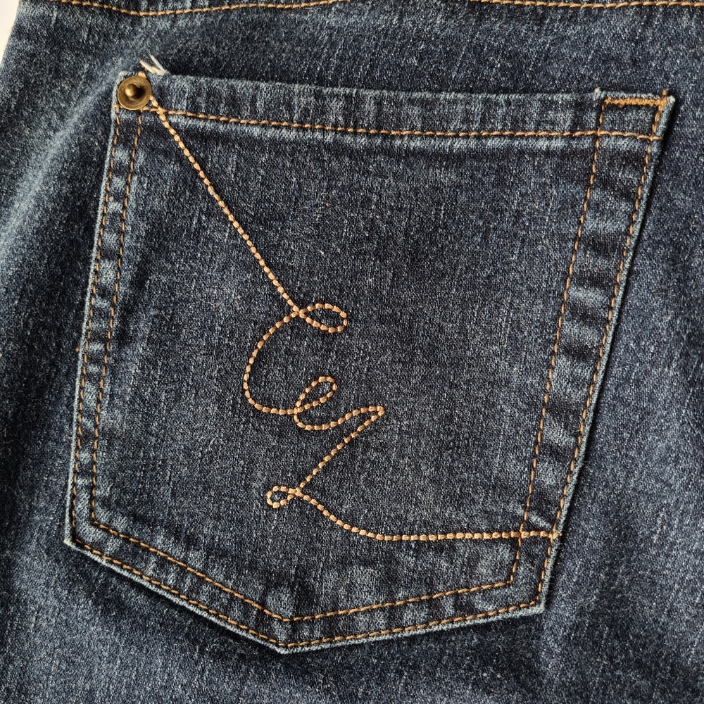 Vintage Carla Zampatti 10 Women's Bootcut Denim Blue Jeans - Picture 8 of 10
